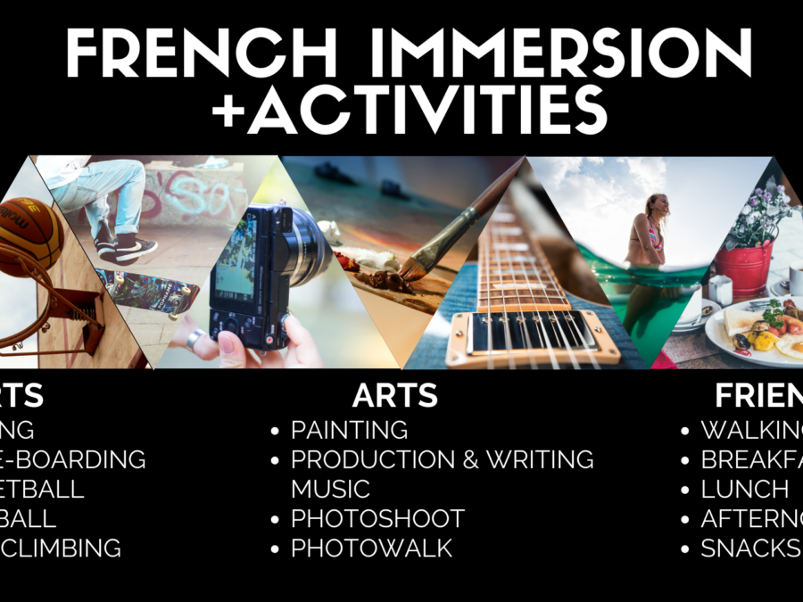 1 week French lessons with activities included + accommodation