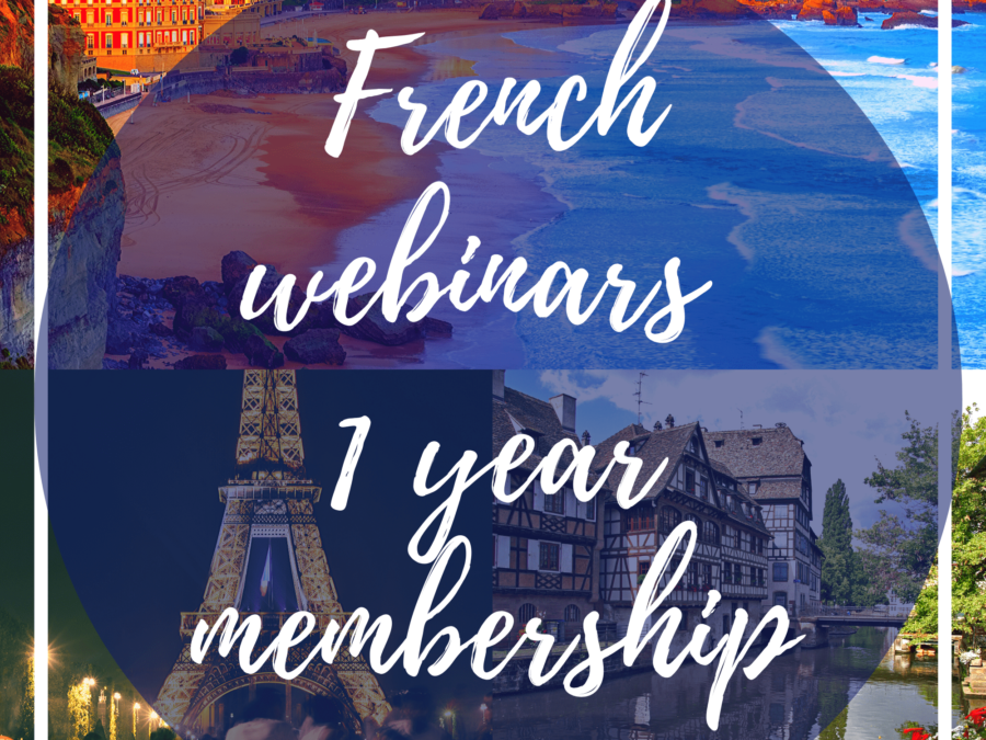 1 Year Membership French Webinars